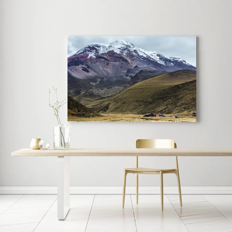 Leinwandbild majestätisches schneebedecktes bergtal Leinwandbild majestätisches schneebedecktes bergtal