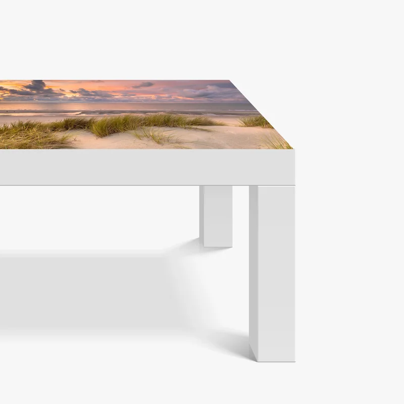 Tischaufkleber und Schreibtischaufkleber sonnenuntergang über dünen in Zeeland Tischaufkleber und Schreibtischaufkleber sonnenuntergang über dünen in Zeeland