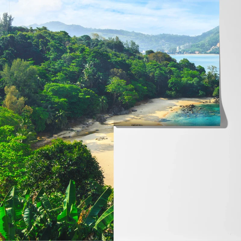 Fototapete tropische türkisbucht mit palmen Fototapete tropische türkisbucht mit palmen