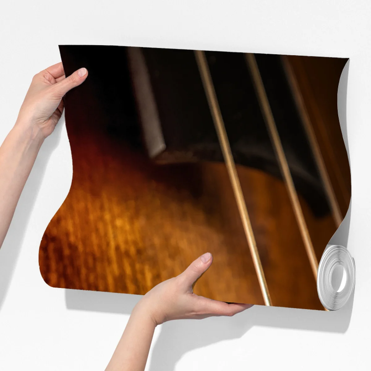 Fototapete nahaufnahme warmer holzgeige Fototapete nahaufnahme warmer holzgeige