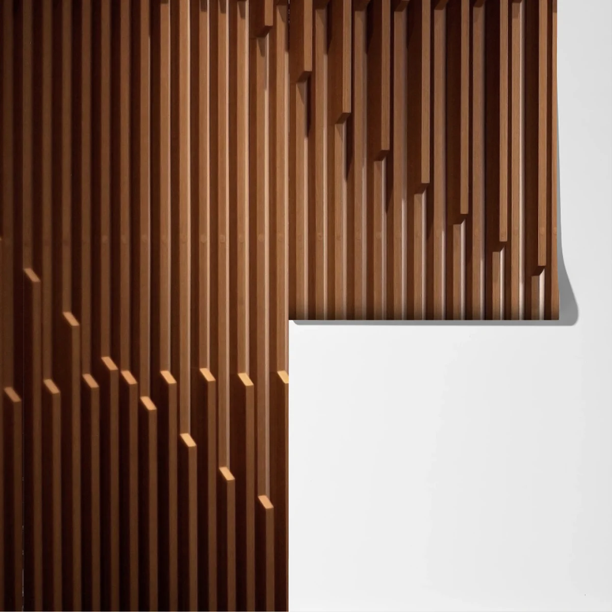 Fototapeta ciepły wzór drewnianych lameli na ścianę Fototapeta ciepły wzór drewnianych lameli na ścianę