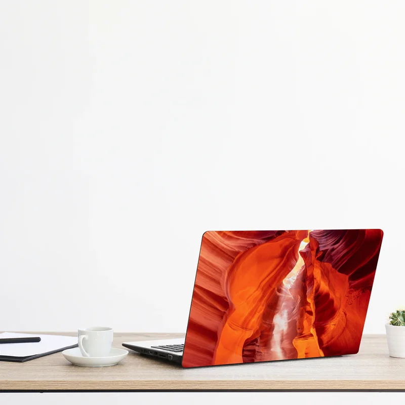 Laptop-Aufkleber sonnenstrahl in einer sandsteinschlucht