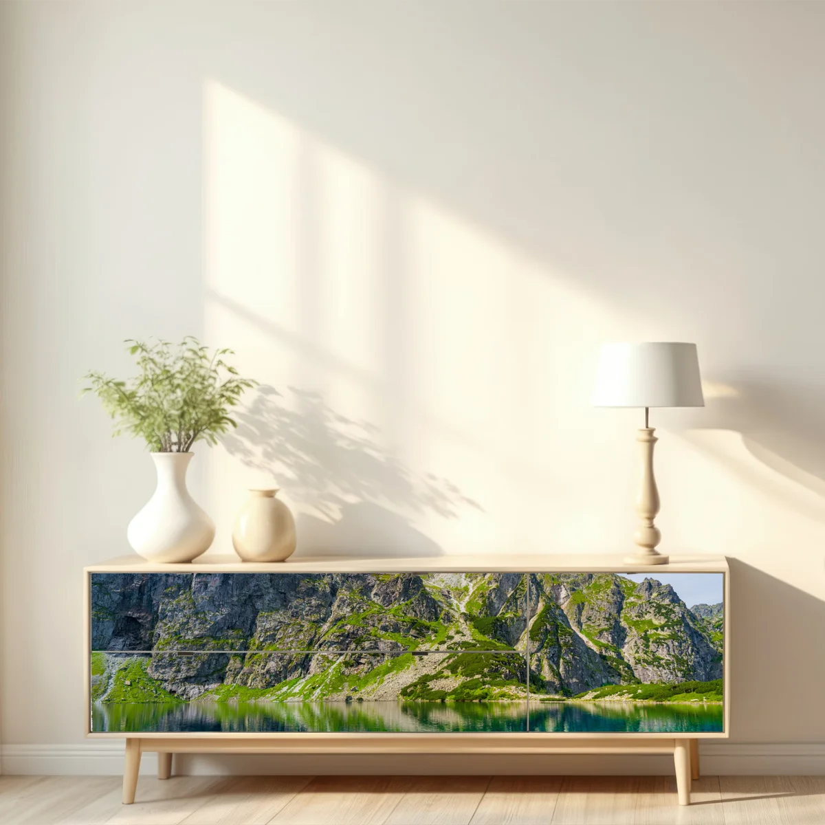 Repositionierbarer Aufkleber Czarny Staw bergreflexion Repositionierbarer Aufkleber Czarny Staw bergreflexion