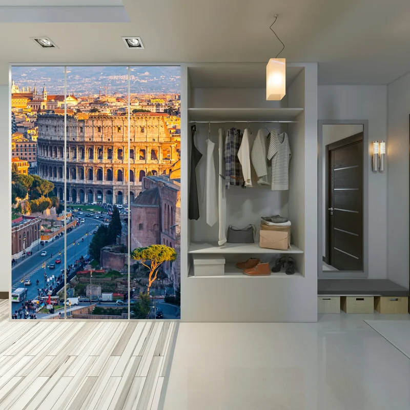 Schrankaufkleber goldenes kolosseum bei sonnenuntergang, Rom Schrankaufkleber goldenes kolosseum bei sonnenuntergang, Rom