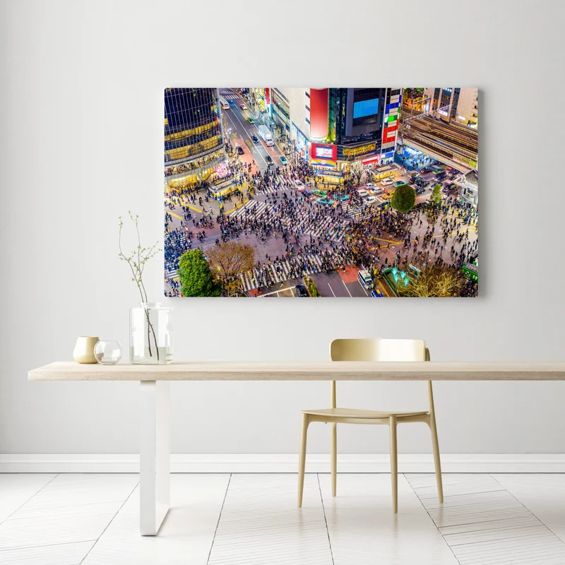 Leinwandbild Shibuya nächtliche kreuzung Leinwandbild Shibuya nächtliche kreuzung