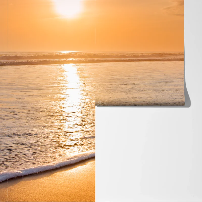 Fototapete goldener sonnenuntergang am strand Fototapete goldener sonnenuntergang am strand