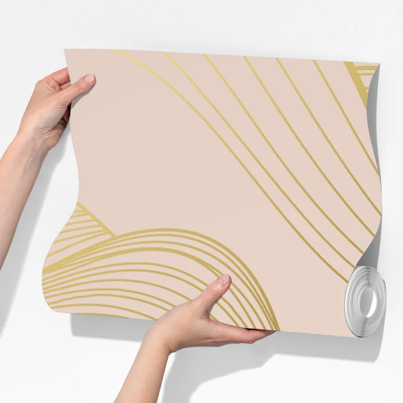 Fototapete abstraktes muster goldener wellen Fototapete abstraktes muster goldener wellen