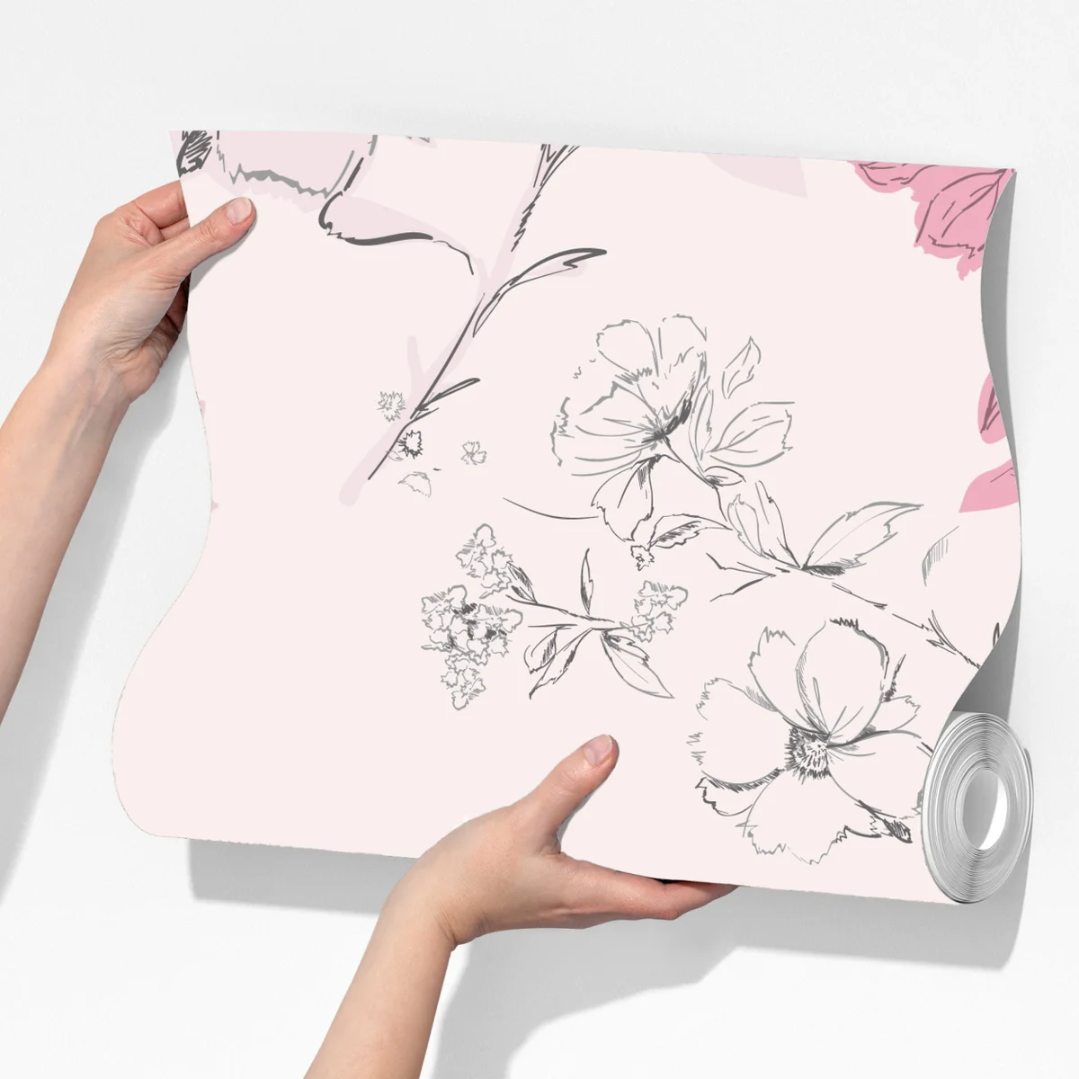 Fototapete zartes rosa blumenmuster Fototapete zartes rosa blumenmuster