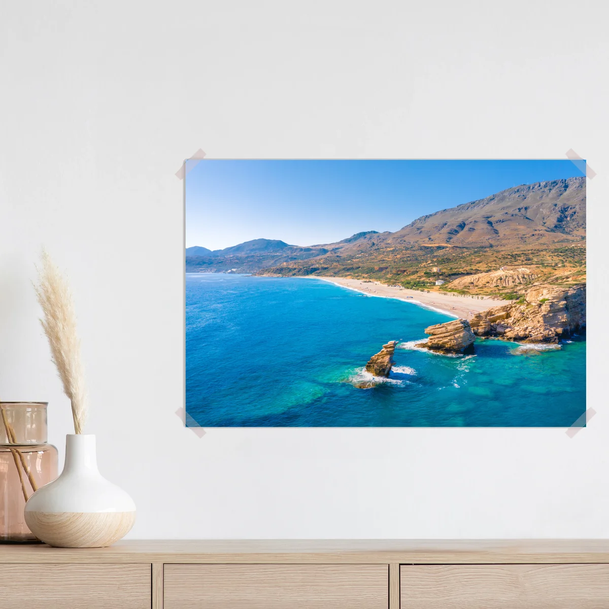 Poster türkisfarbenes küstenpanorama Poster türkisfarbenes küstenpanorama