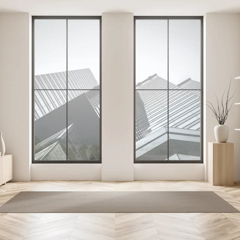 Naklejka na okno Hongkong budynek komercyjny z bliska