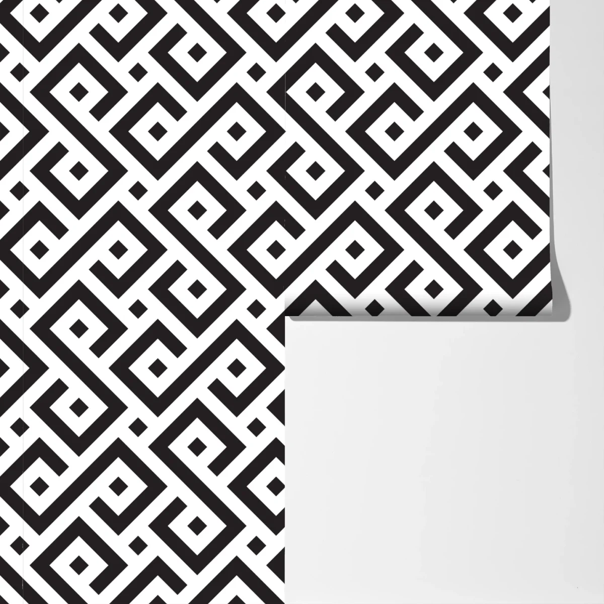 Fototapeta ponadczasowy czarno-biały geometryczny wzór Fototapeta ponadczasowy czarno-biały geometryczny wzór