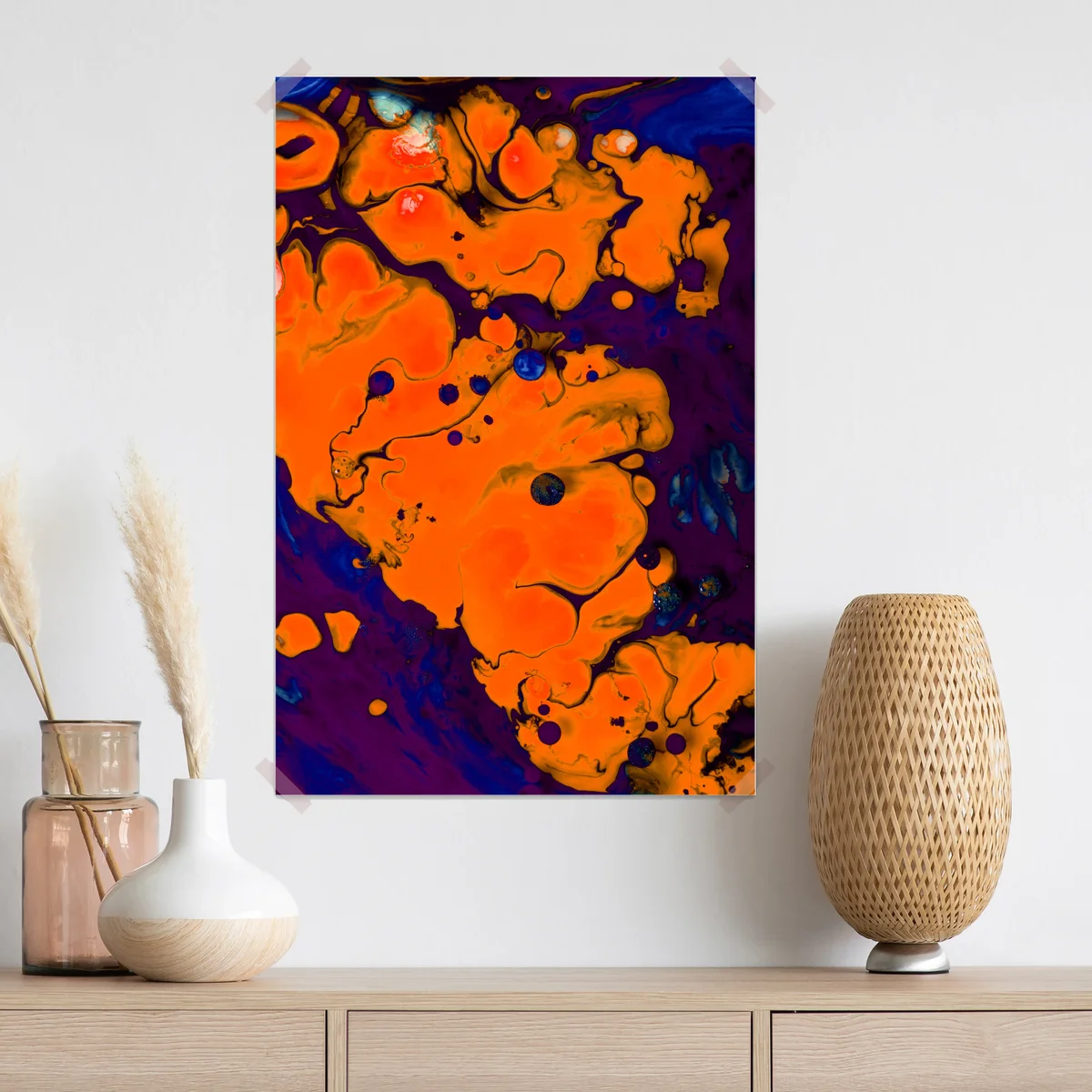 Poster intensiver oranger fluss Poster intensiver oranger fluss