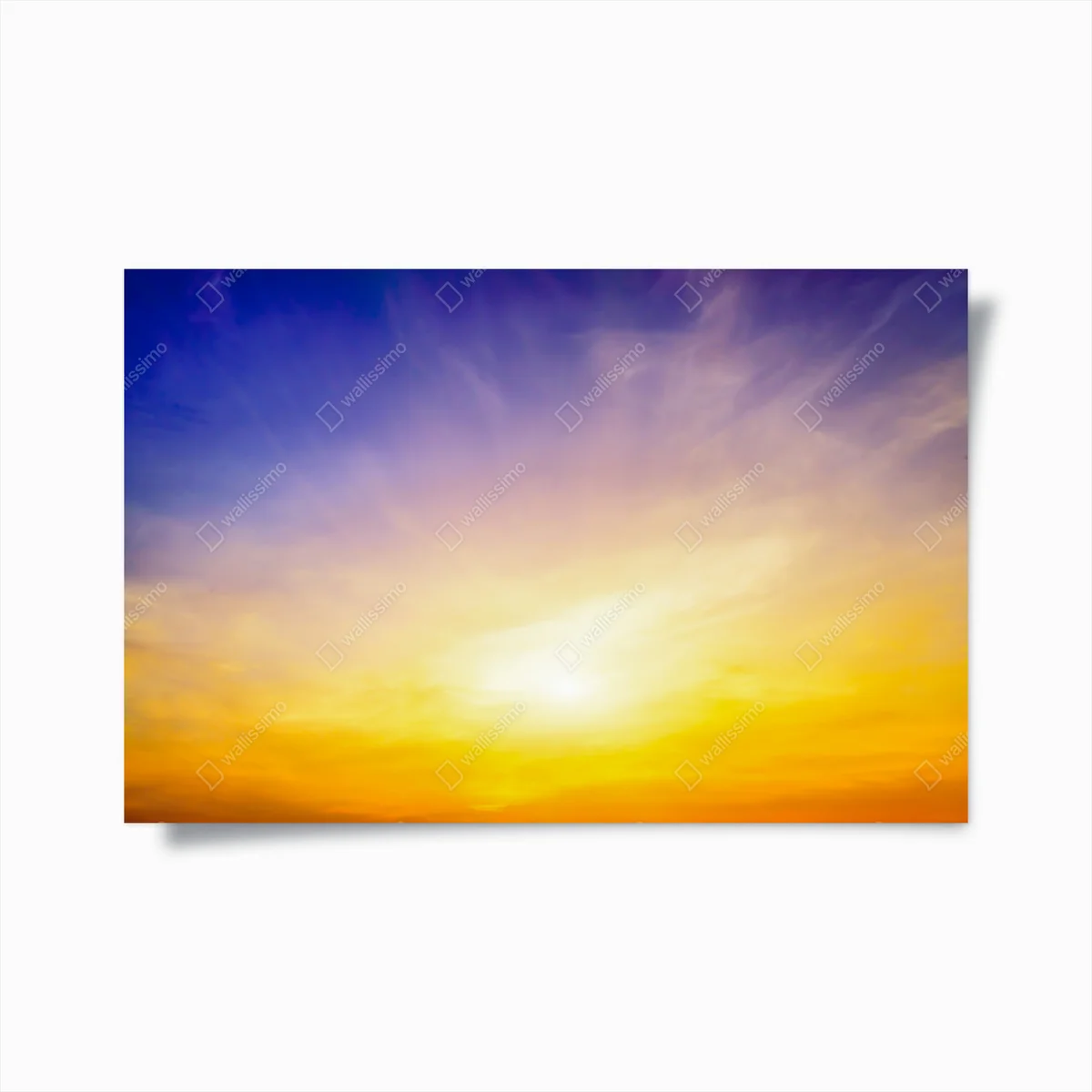 Poster goldener sonnenaufgang über ruhigem horizont • Poster bei Wallnifity® Poster goldener sonnenaufgang über ruhigem horizont • Poster bei Wallnifity®