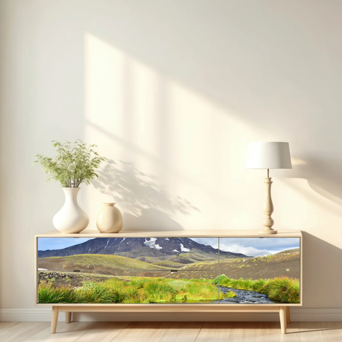 Repositionierbarer Aufkleber blick auf den vulkan Koryaksky vom nordosthang Repositionierbarer Aufkleber blick auf den vulkan Koryaksky vom nordosthang