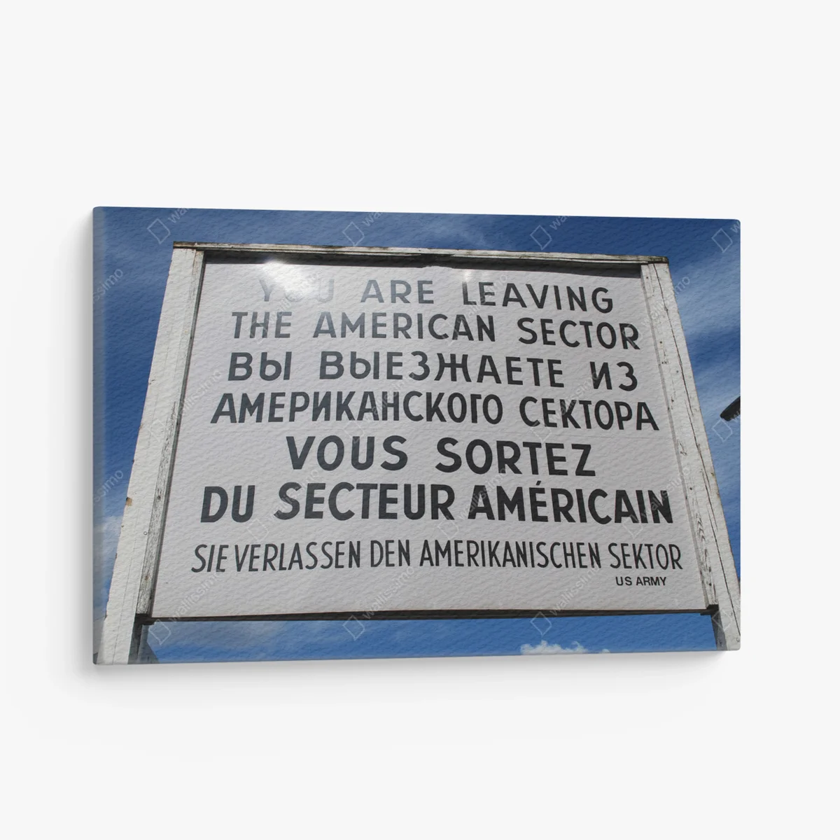 Leinwandbild Berlin Checkpoint Charlie • Leinwandbilder bei Wallnifity® Leinwandbild Berlin Checkpoint Charlie • Leinwandbilder bei Wallnifity®