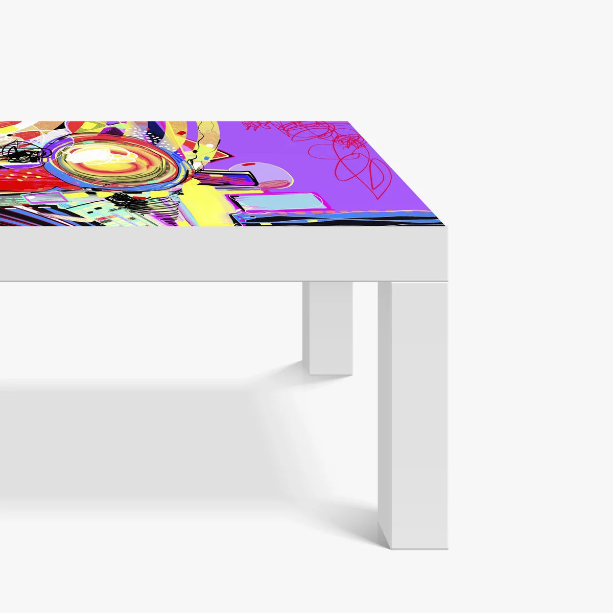 Tischaufkleber und Schreibtischaufkleber lebendige violette abstrakte komposition Tischaufkleber und Schreibtischaufkleber lebendige violette abstrakte komposition