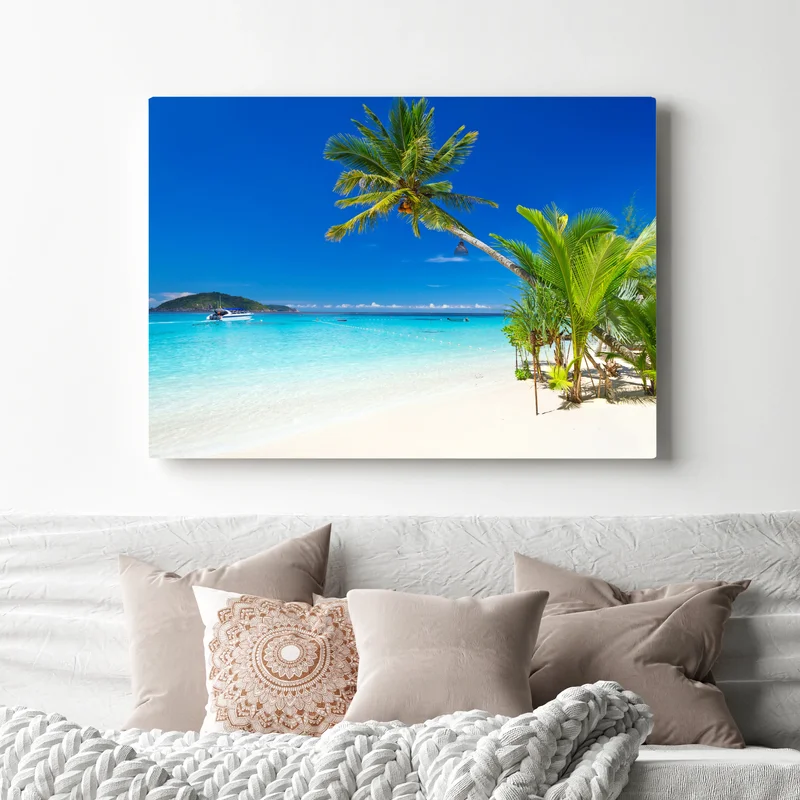 Leinwandbild tropischer strand in Thailand Leinwandbild tropischer strand in Thailand