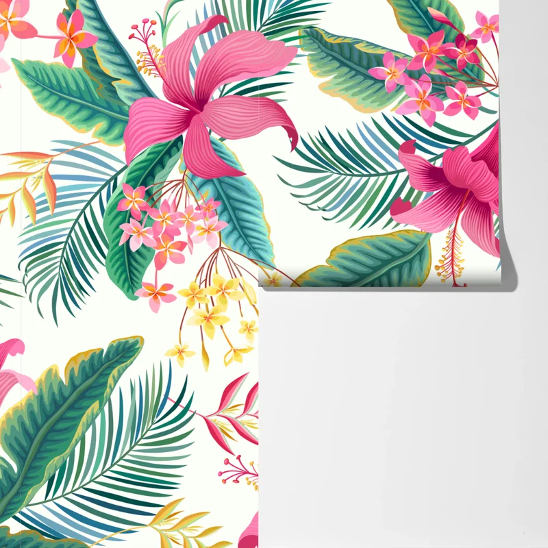 Fototapeta tropikalny botaniczny wzór kwiatowy Fototapeta tropikalny botaniczny wzór kwiatowy