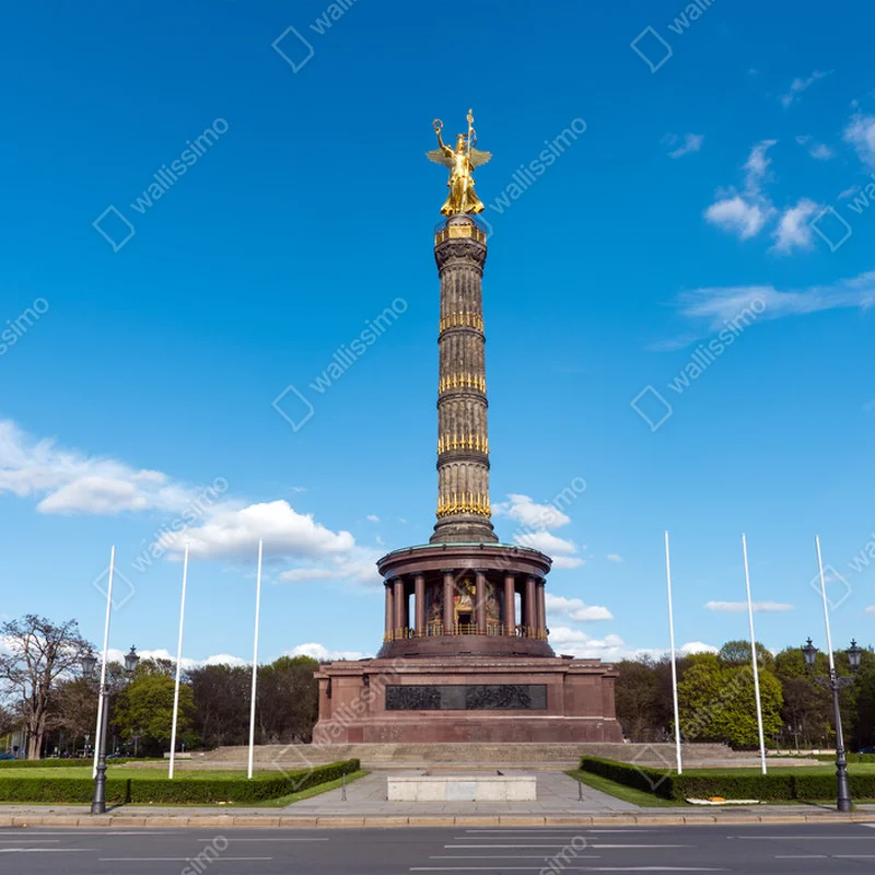 Leinwandbild Die Siegesstatue in Berlin • Leinwandbilder bei Wallnifity® Leinwandbild Die Siegesstatue in Berlin • Leinwandbilder bei Wallnifity®