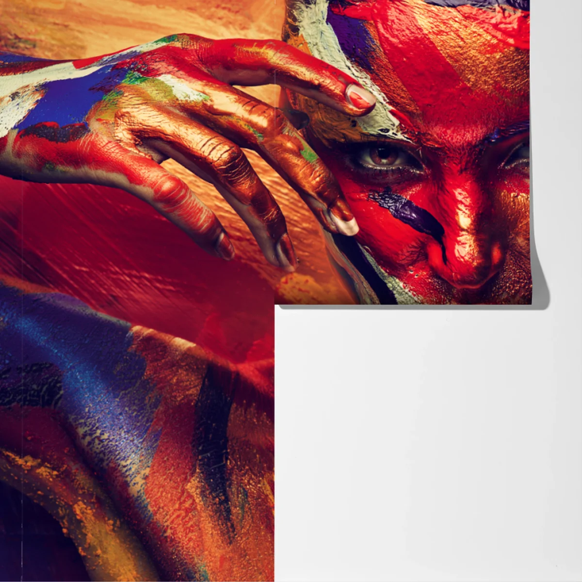 Fototapeta tajemniczy malowany portret Fototapeta tajemniczy malowany portret