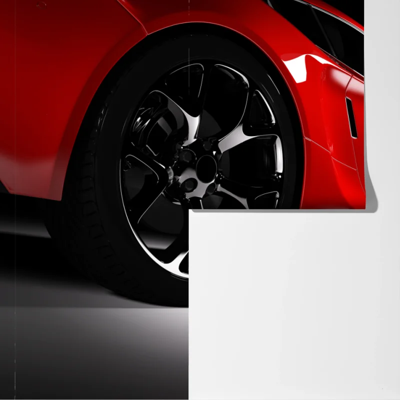 Fototapete nahaufnahme eines roten sportwagens Fototapete nahaufnahme eines roten sportwagens