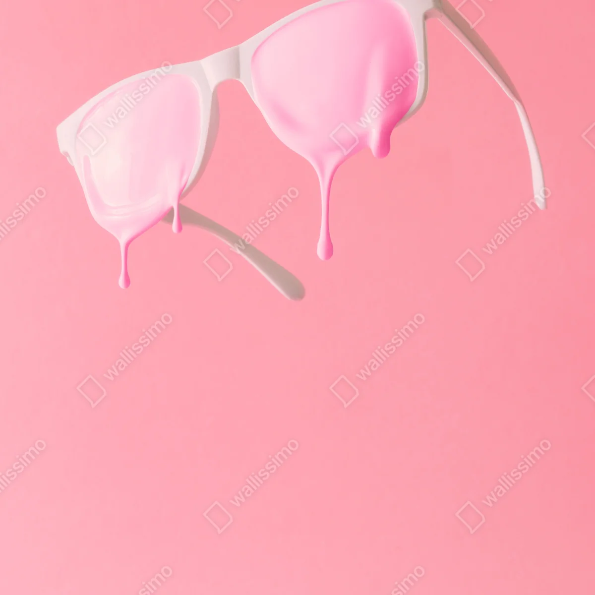 Poster schmelzende rosa sonnenbrille Poster schmelzende rosa sonnenbrille