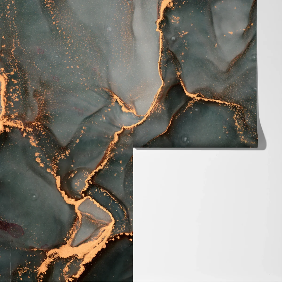 Fototapeta luksusowa abstrakcja turkus z złotymi żyłami Fototapeta luksusowa abstrakcja turkus z złotymi żyłami