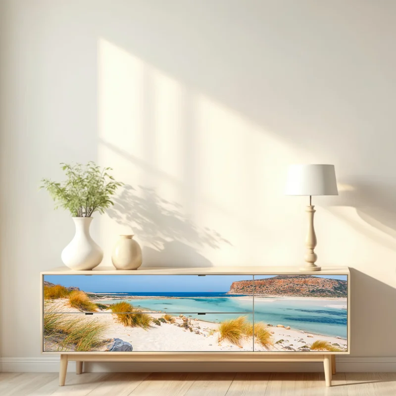 Repositionierbarer Aufkleber lagune Balos, Kreta: türkisser traum • Repositionierbare Aufkleber bei Wallnifity® Repositionierbarer Aufkleber lagune Balos, Kreta: türkisser traum • Repositionierbare Aufkleber bei Wallnifity®