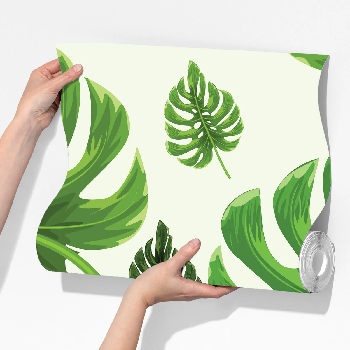 Fototapete tropisches monstera-blattmuster Fototapete tropisches monstera-blattmuster