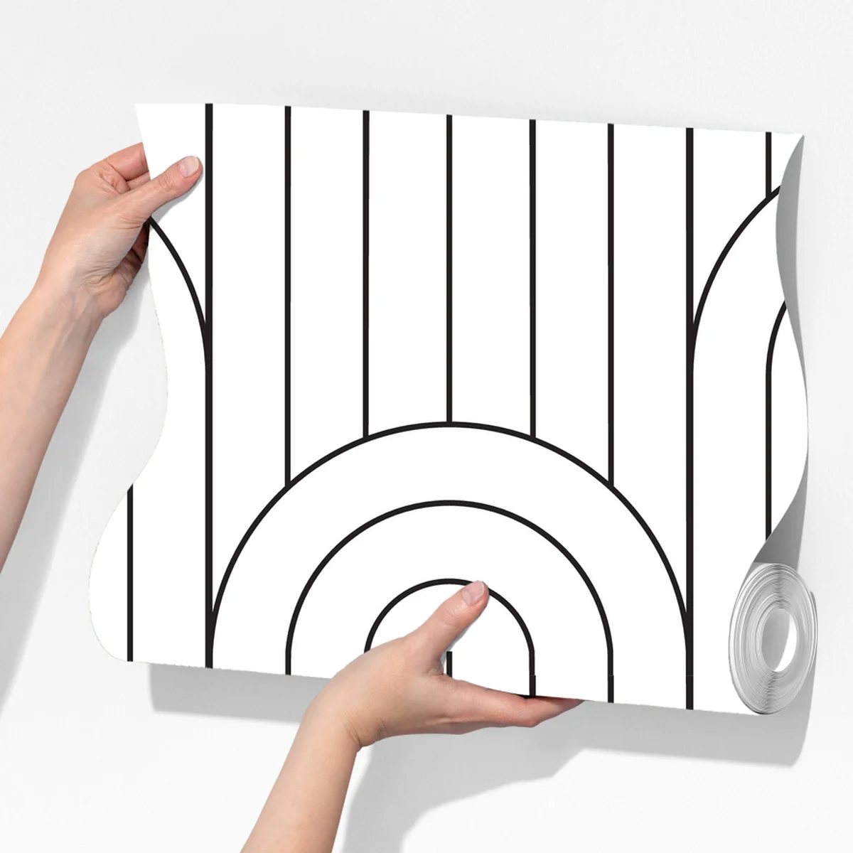 Fototapeta monochromatyczny wzór łuków Fototapeta monochromatyczny wzór łuków