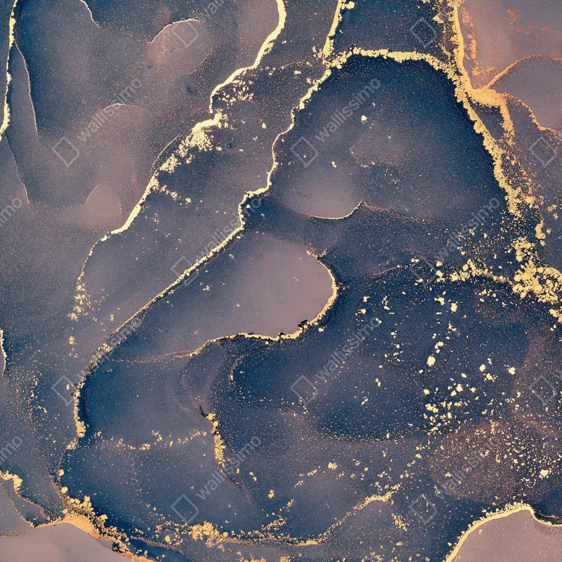 Kühlschrankaufkleber marineblau-goldene marmorabstraktion Kühlschrankaufkleber marineblau-goldene marmorabstraktion