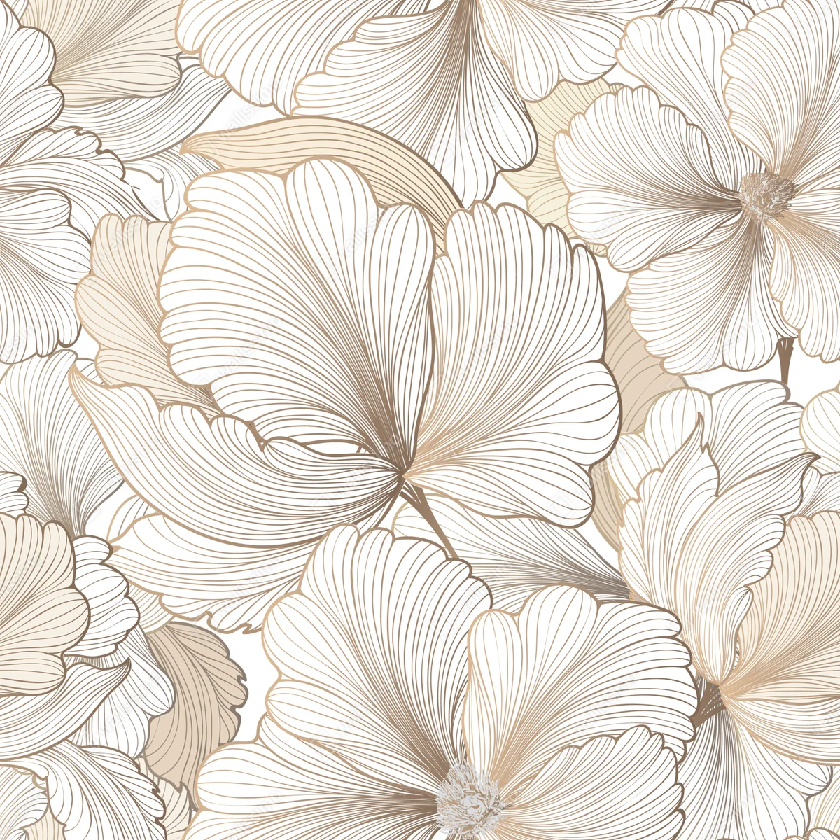 Tischaufkleber und Schreibtischaufkleber zarte beige blumenillustration Tischaufkleber und Schreibtischaufkleber zarte beige blumenillustration