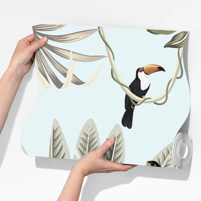 Fototapete pastell dschungel tier muster Fototapete pastell dschungel tier muster