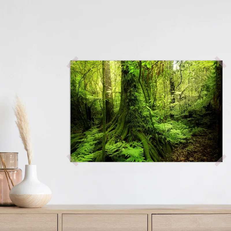 Poster üppiger tropischer dschungel • Poster bei Wallnifity® Poster üppiger tropischer dschungel • Poster bei Wallnifity®