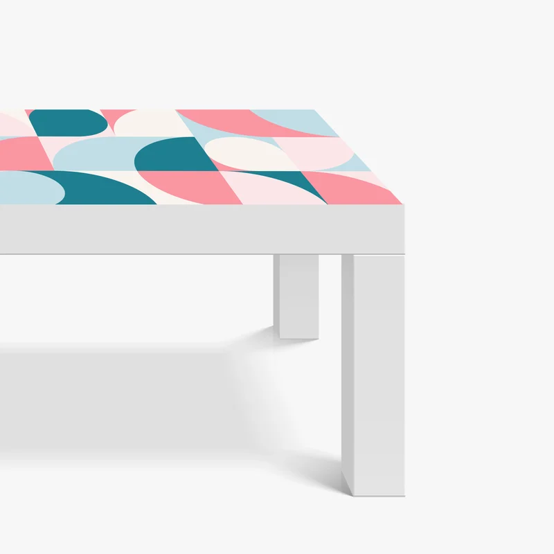 Tischaufkleber und Schreibtischaufkleber pastell geometrische mosaik