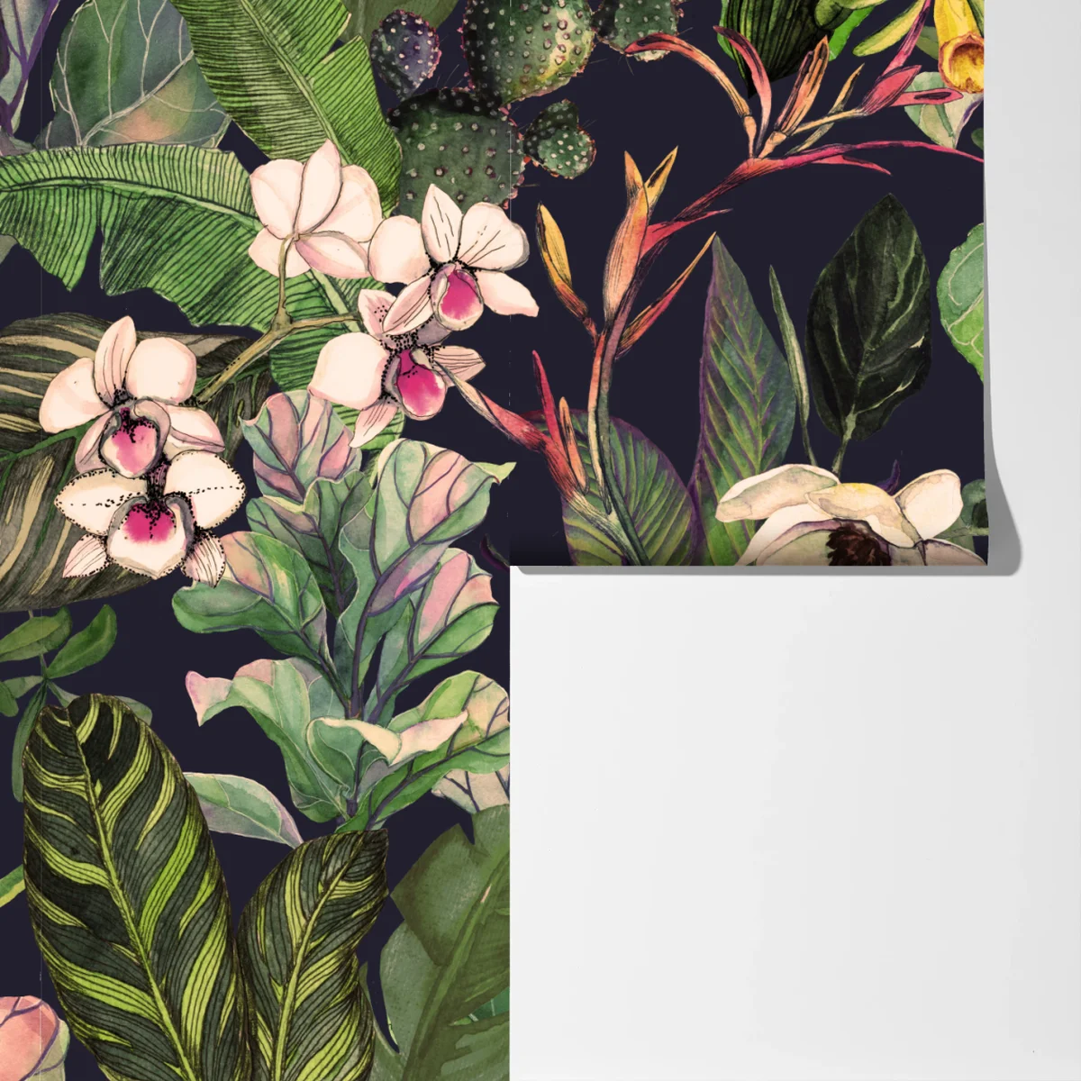 Fototapete tropisches aquarell botanikmuster Fototapete tropisches aquarell botanikmuster