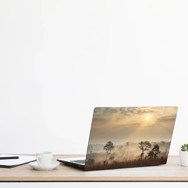 Naklejka na laptopa Tajlandia sawanna o wschodzie słońca