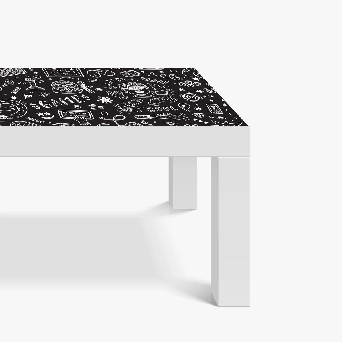 Tischaufkleber und Schreibtischaufkleber handgezeichnetes gaming-muster Tischaufkleber und Schreibtischaufkleber handgezeichnetes gaming-muster