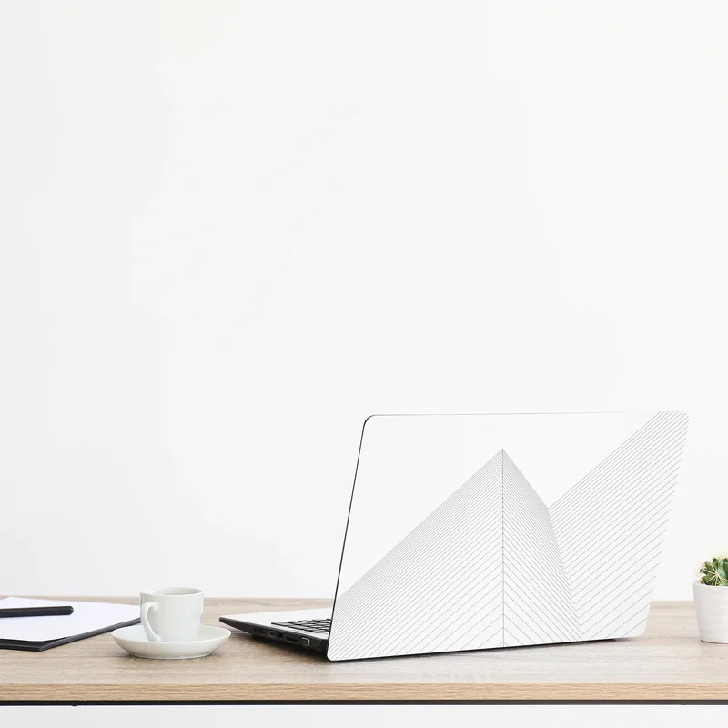 Naklejka na laptopa geometryczne linie architektoniczne