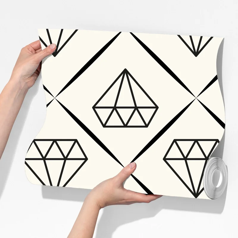 Fototapete geometrisches diamantmuster Fototapete geometrisches diamantmuster