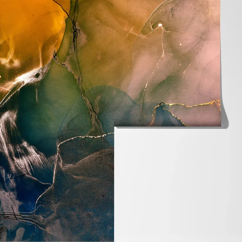 Fototapete blaues und goldenes abstraktes marmormotiv Fototapete blaues und goldenes abstraktes marmormotiv