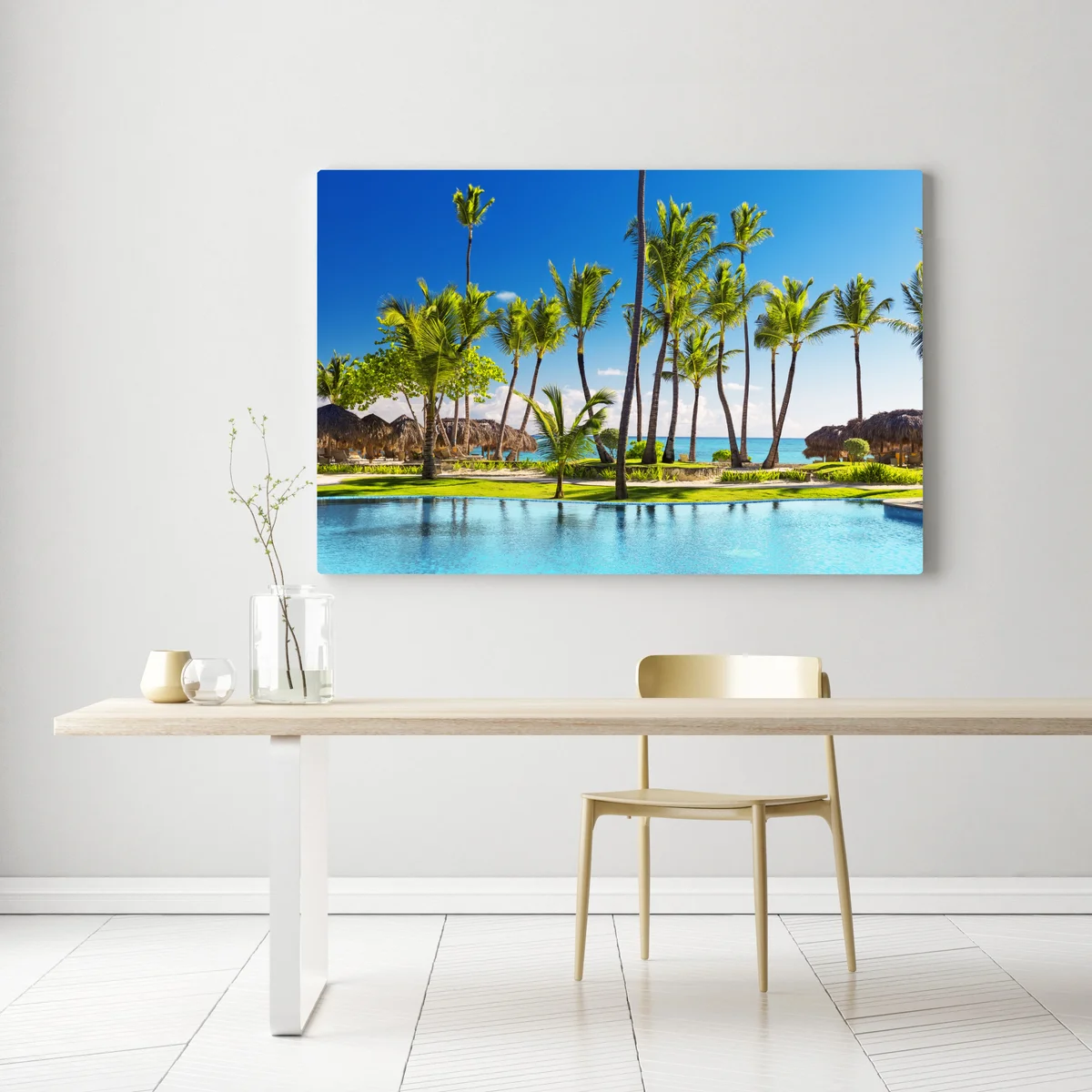 Leinwandbild tropisches strandparadies in Punta Cana Leinwandbild tropisches strandparadies in Punta Cana