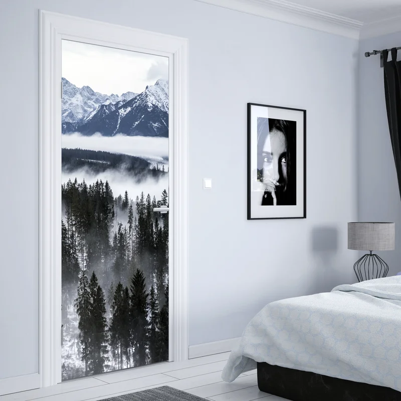 Türaufkleber Tatra im winternebel