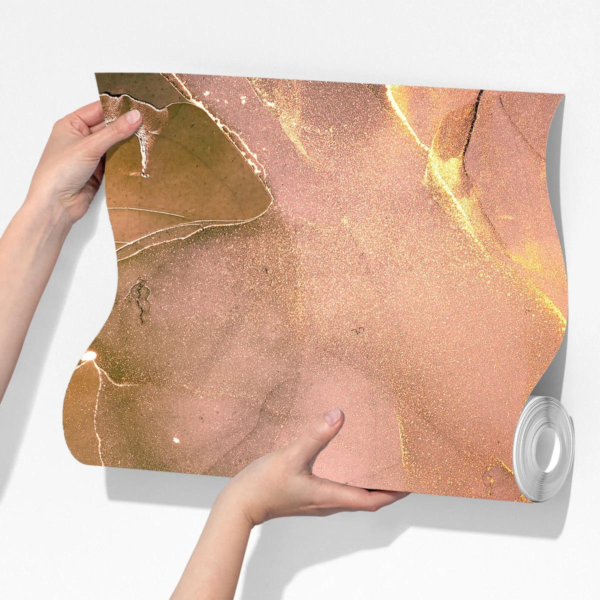 Fototapeta niebiesko-złoty abstrakcyjny marmur Fototapeta niebiesko-złoty abstrakcyjny marmur