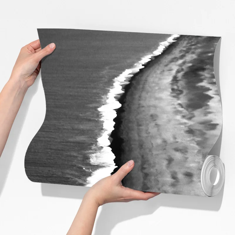 Fototapete monochrome küstenaufnahme aus der luft Fototapete monochrome küstenaufnahme aus der luft