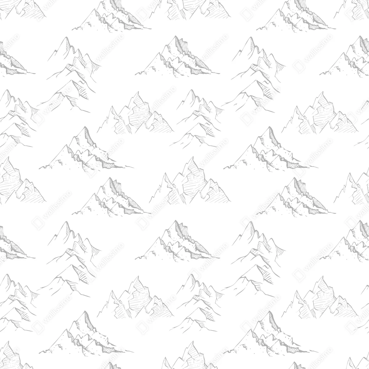 Kühlschrankaufkleber handgezeichnetes bergmuster Kühlschrankaufkleber handgezeichnetes bergmuster