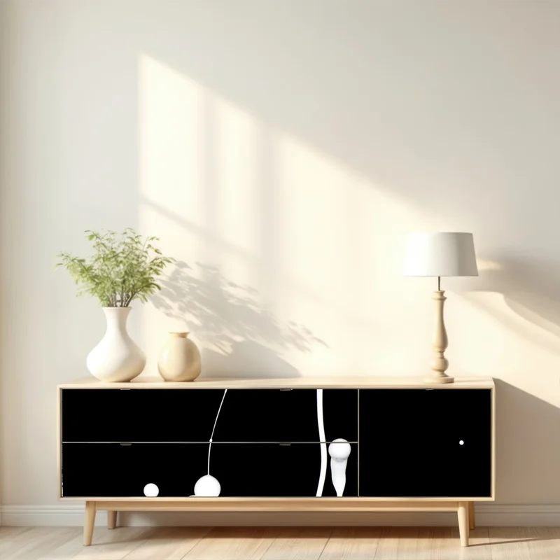 Repositionierbarer Aufkleber weiße flüssigkeitsspritzer auf schwarzem hintergrund