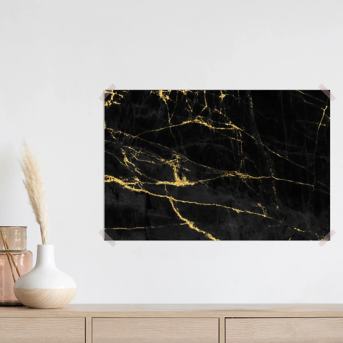 Poster schwarzer marmor mit goldenen adern Poster schwarzer marmor mit goldenen adern