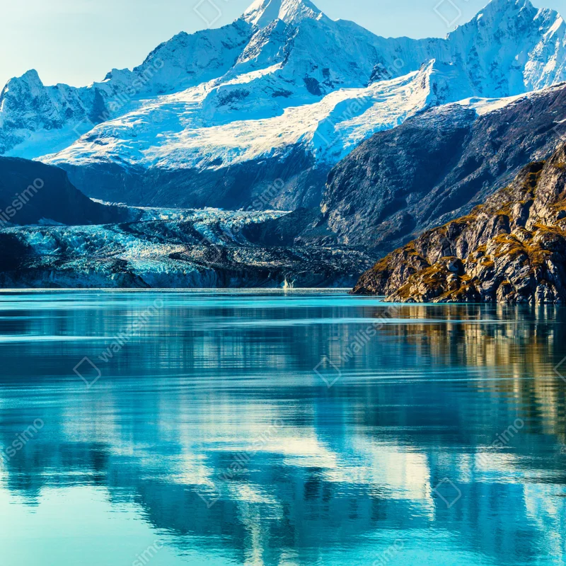Poster ruhiger türkisfarbener bergsee Poster ruhiger türkisfarbener bergsee
