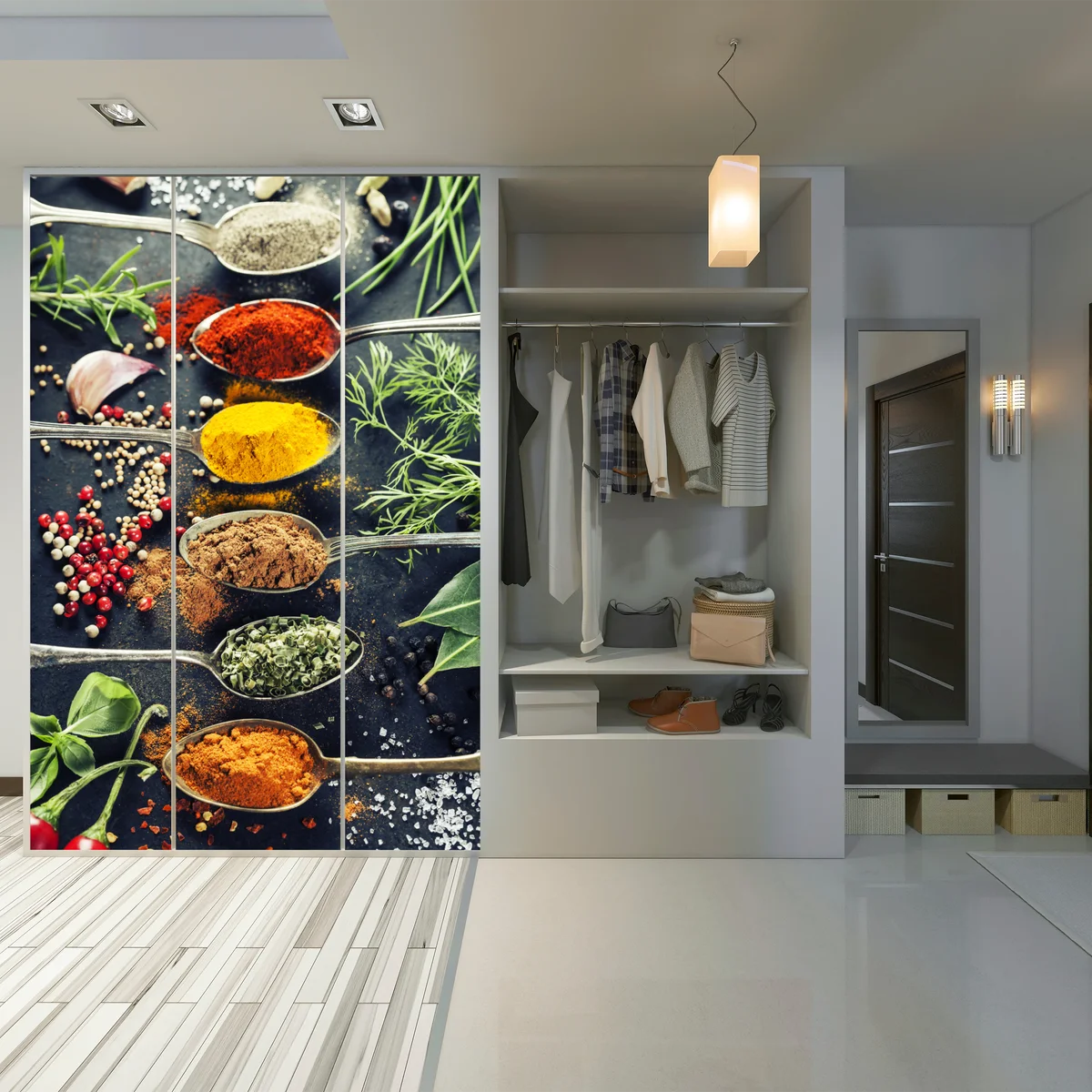 Schrankaufkleber komposition aus gewürzen und kräutern Schrankaufkleber komposition aus gewürzen und kräutern